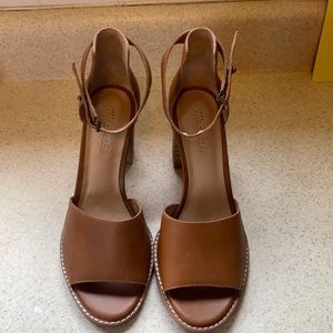 Madewell brown heel. Size 8.5